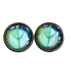 3 for 15🎀 peace bronze tone earrings
